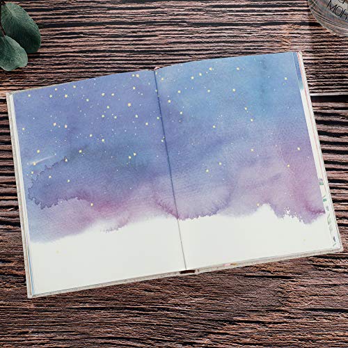 Siixu Colorful Blank Journal Notebook, Hardcover Unlined Personal Diary to Write in for Women and Girls, Pretty Notepad for Writing, Unique Unruled Paper Design, 5.3 x 7.2 in, 192 Pages | Hand-illustrated by an Artist, Unique Beautiful Watercolor Pag