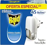 Raid Repelente Elétrico Líquido Anti Mosquitos 1 Aparelho + 1 Refil De 32 9 Ml