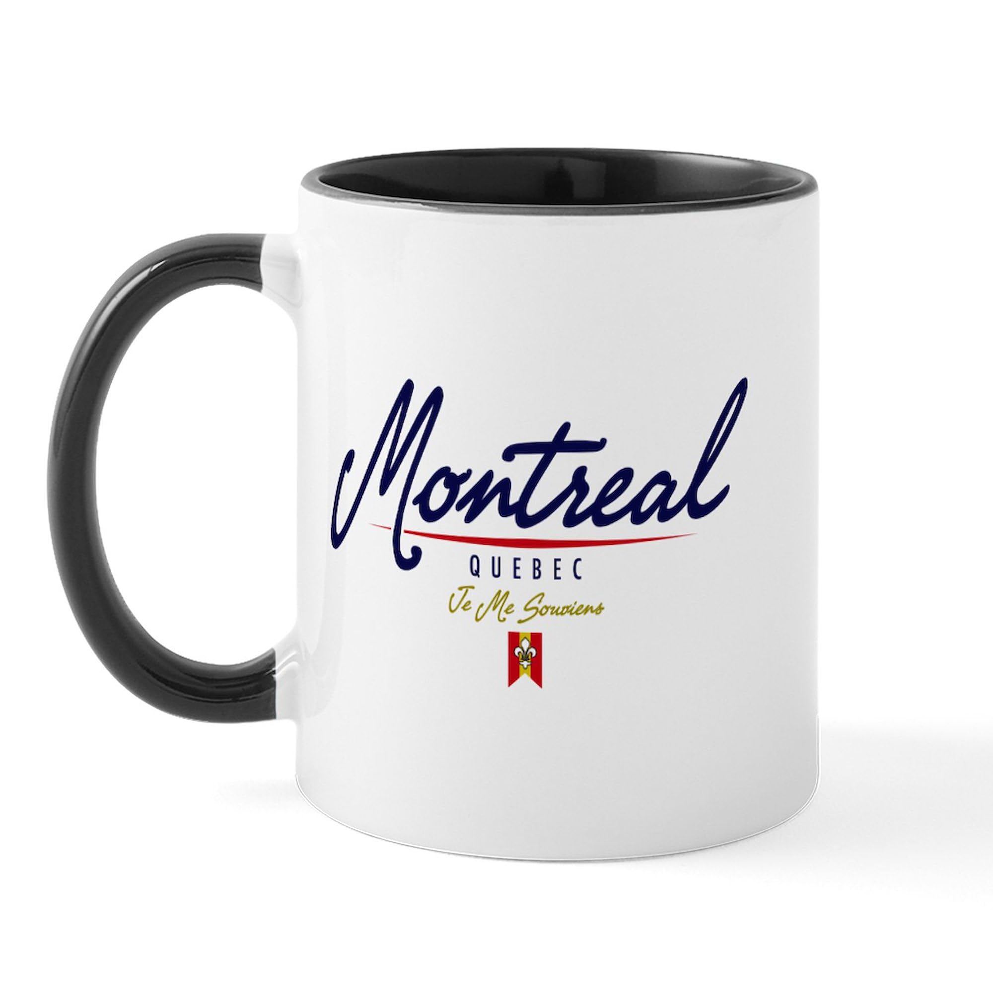 CafePress 'Je Me Souviens' Quebec Mug – 11 Oz Ceramic Coffee Mug, Dishwasher & Microwave Safe