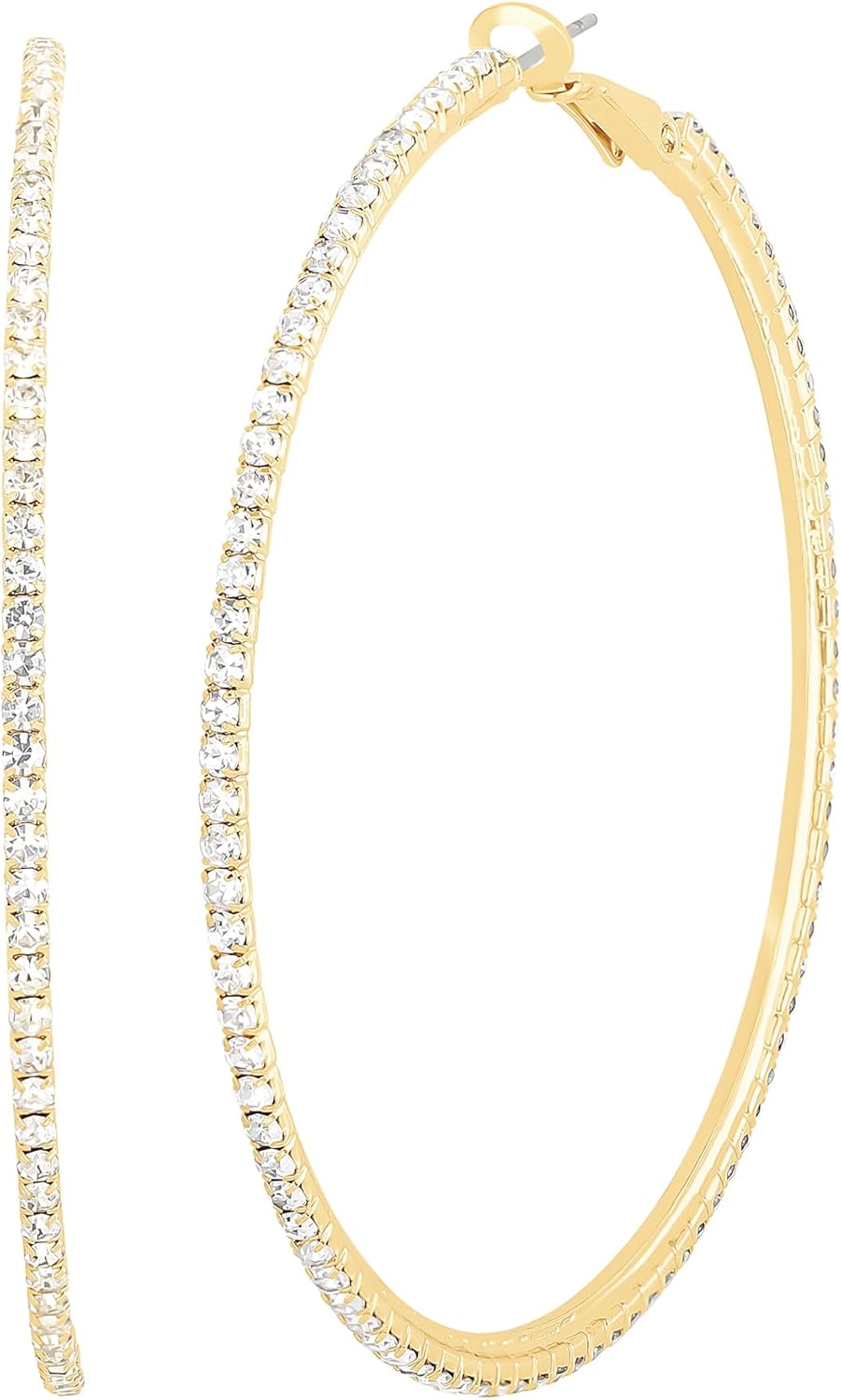 Jessica Simpson Womens Hoop Earrings - Silver-Tone or Gold-Tone Hoop Earrings for Women