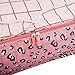 Vercord 7 Set Travel Packing Organizers Cubes Luggage Suitcase Organizer Bags Clothes Underwear Cube Shoe Pouch Pack Pink Leopard