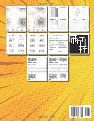 Puzzle Book for Adults, Mix Puzzle Words Search, Sudoku, Cross Words, Word Scramble, Missing Vowels (Mix Puzzle Books for Adults) - Thumbnail 2