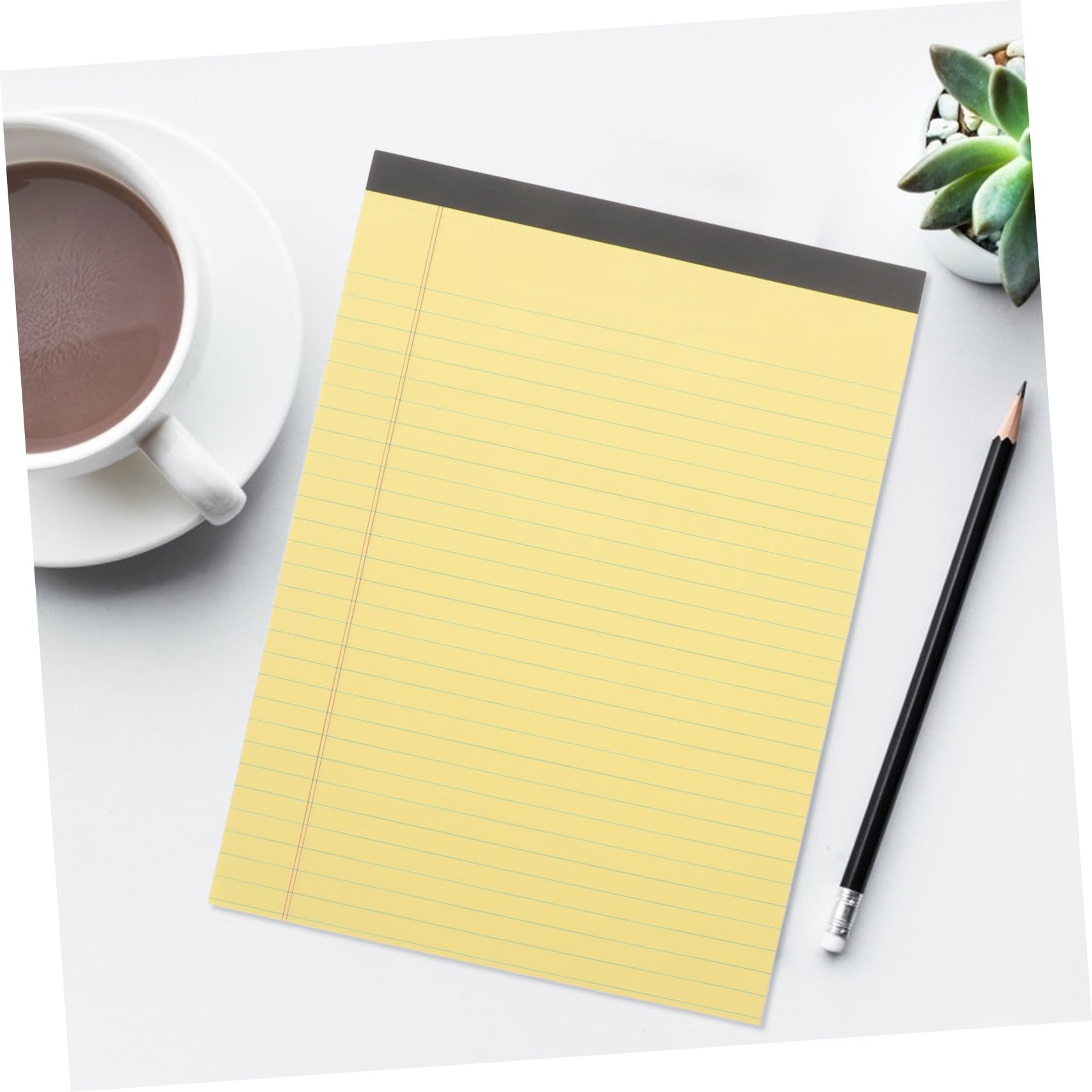 4pièces Bloc-notes Ligné Déchirable Bloc-notes Écriture Fluide Bureau Agenda Planification Tâches Objectifs Rappels Événements