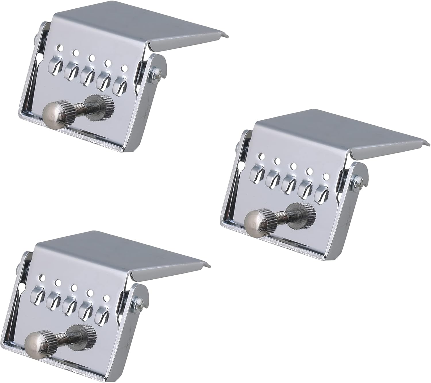Bstinay 3PCS Chrome Banjo Tailpiece for 4 String Banjo Replacement Accessories