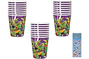TMNT Teenage Mutant Ninja Turtles Birthday Cups