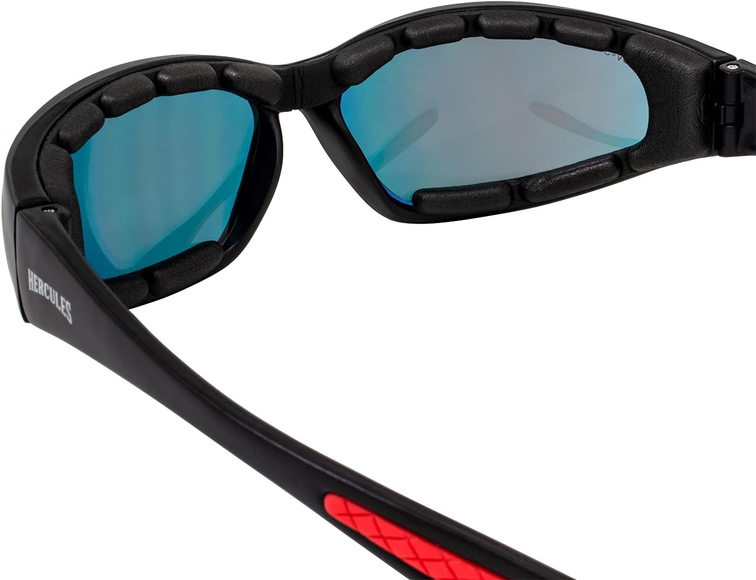 Global Vision Hercules Plus Safety Sunglasses 2 Pair Black Frames G Tech Red Mirror Lens + Smoke Lens - Image 9