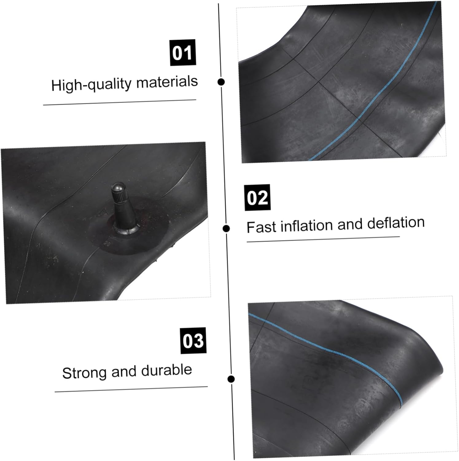 Winter Sled Inner Ring Inflatable Circle Accessory Heavy Duty Tube for Snow Tube Outdoor Skiing Toy