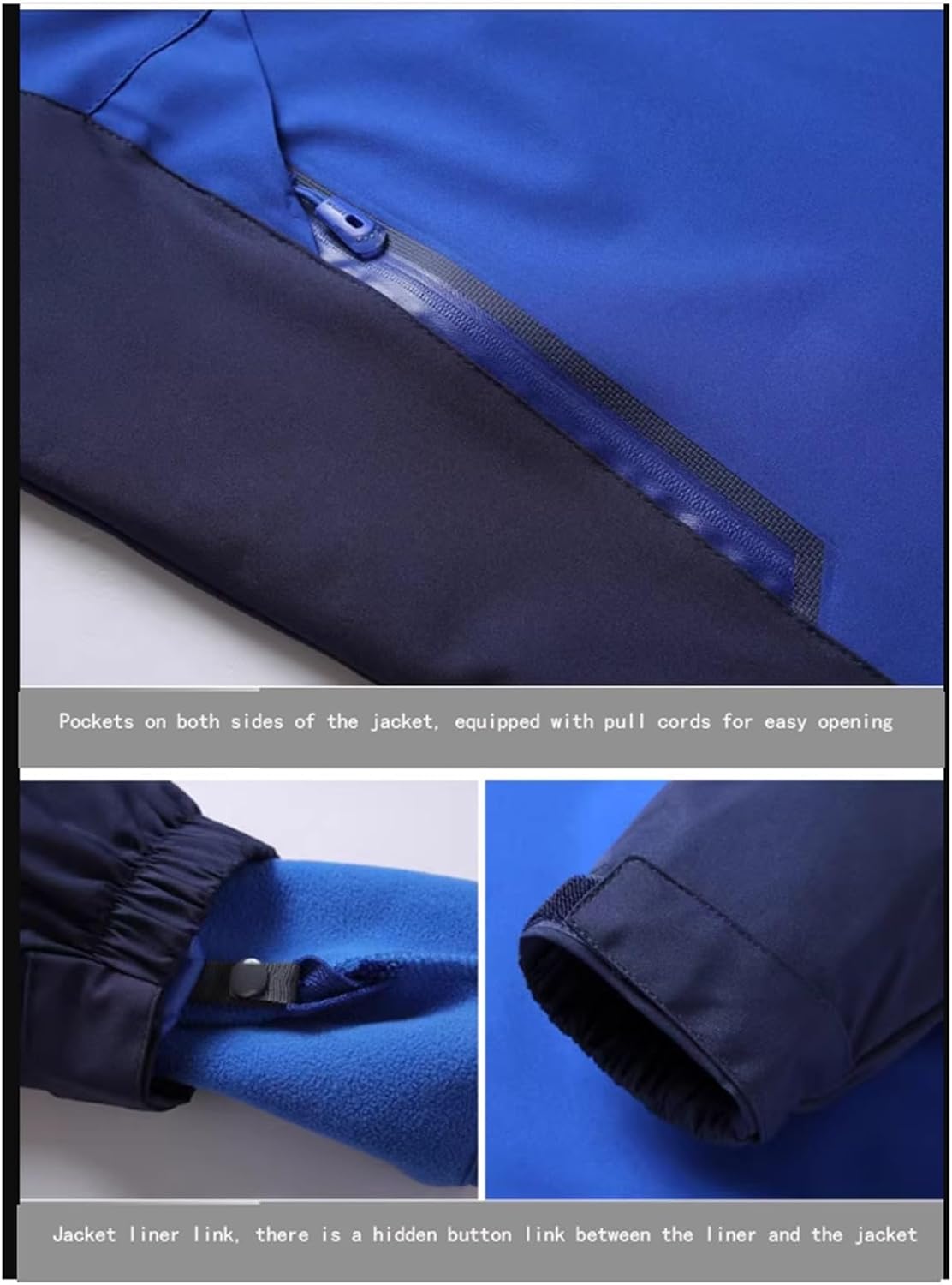 Mens Ski Suit Suit, Fashion Casual Thick Hot Windproof Waterproof Winter Warm Ski Suits Set