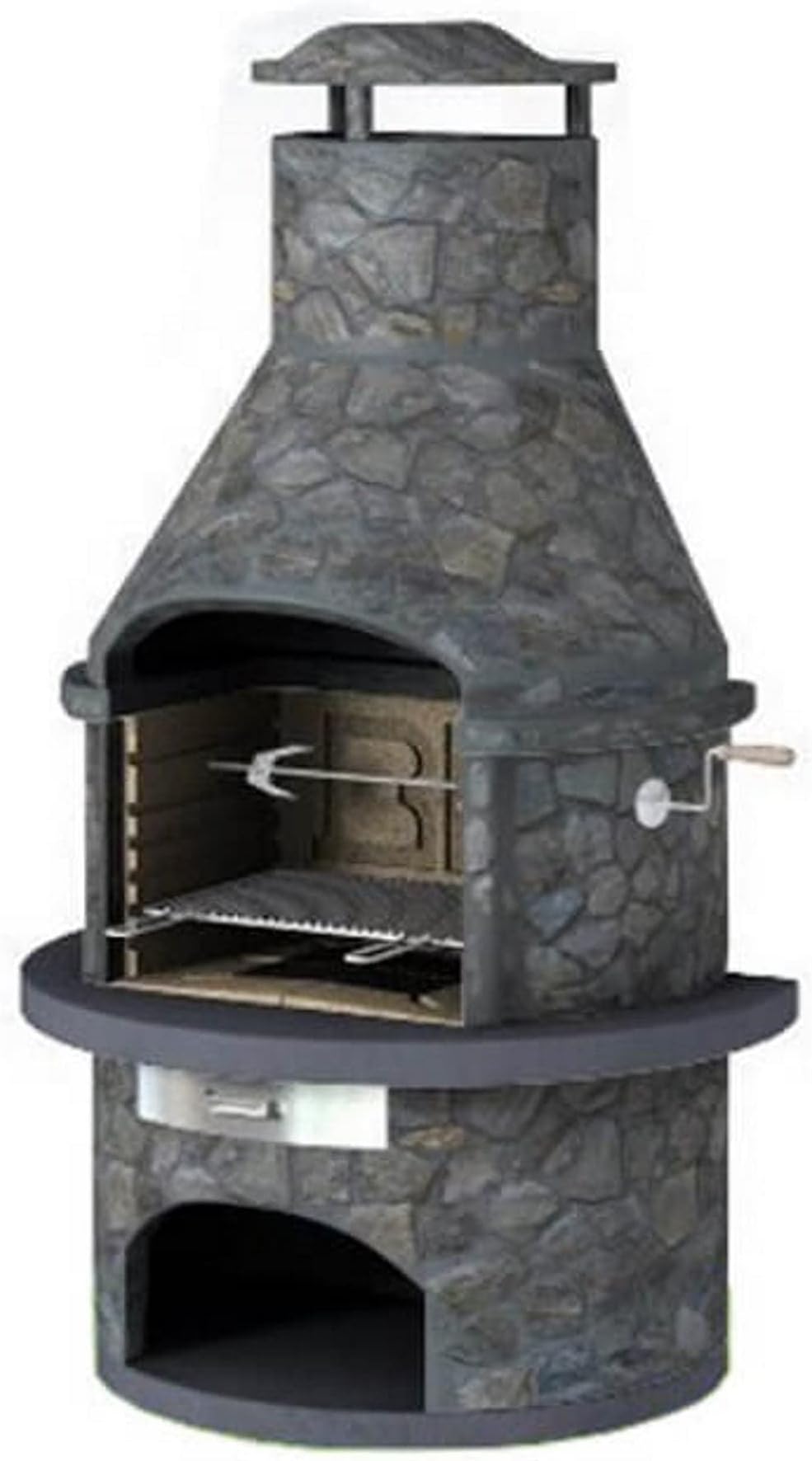 Rondo Dark Slate - Masonry BBQ Grill