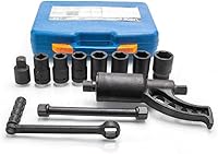 Vista 2 de Juego de multiplicadores de par de servicio pesado, llave y tuerca de orejeta, removedor con 8 enchufes nuevo