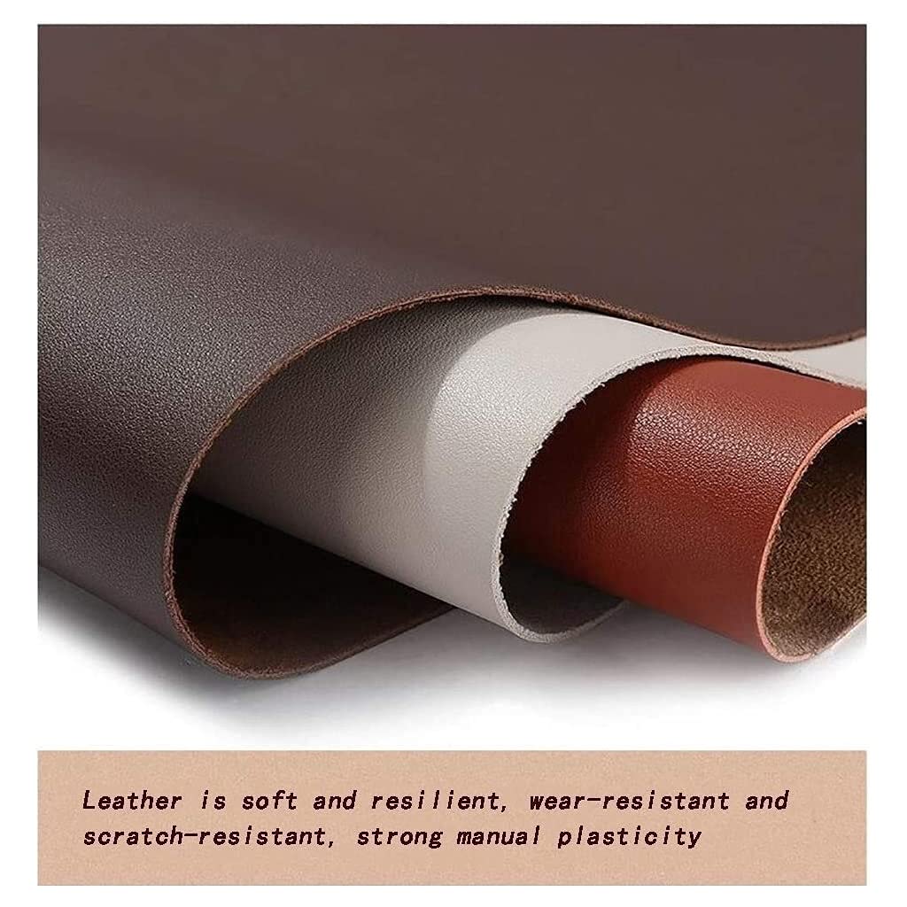 Rotolo di Tessuto in pelle ecopelle, per tappezzeria Vinile resistente, Laboratorio di cucito Hobby Forniture artigianali fatte a mano Materia prima(Creamy-white,1.38X4m)