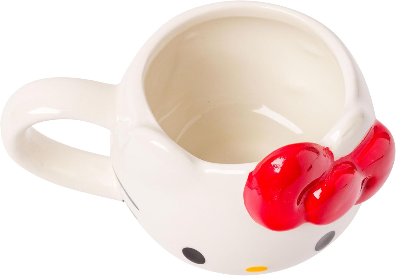 Silver Buffalo Sanrio Hello Kitty Different Color Bows 3 Pack Ceramic 3D Sculpted Mini Cup Set with Handles, Perfect as a Sugar, Cream, or Milk Set, 3.5 Ounces - Image 11