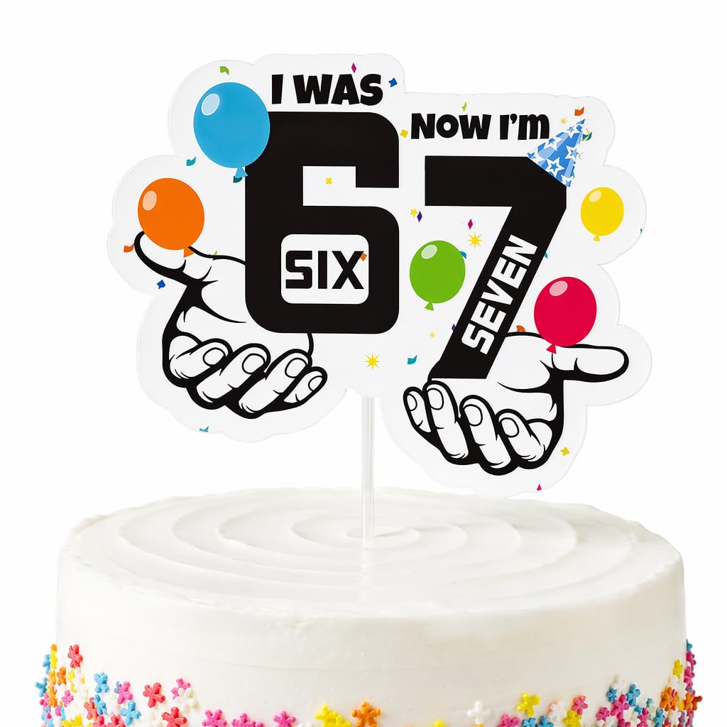 67 Birthday Decorations, 20x16.5cm/7.87x6.5in Birthday Decorations