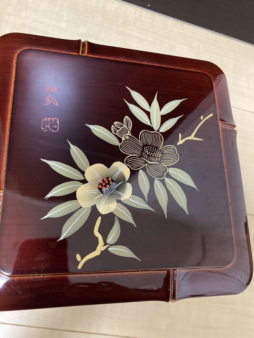 木曽　春慶塗り　お重　2段重 6寸二段重（重箱） - 飛騨春慶塗 （飛騨高山の伝統工芸） - 山田春慶店