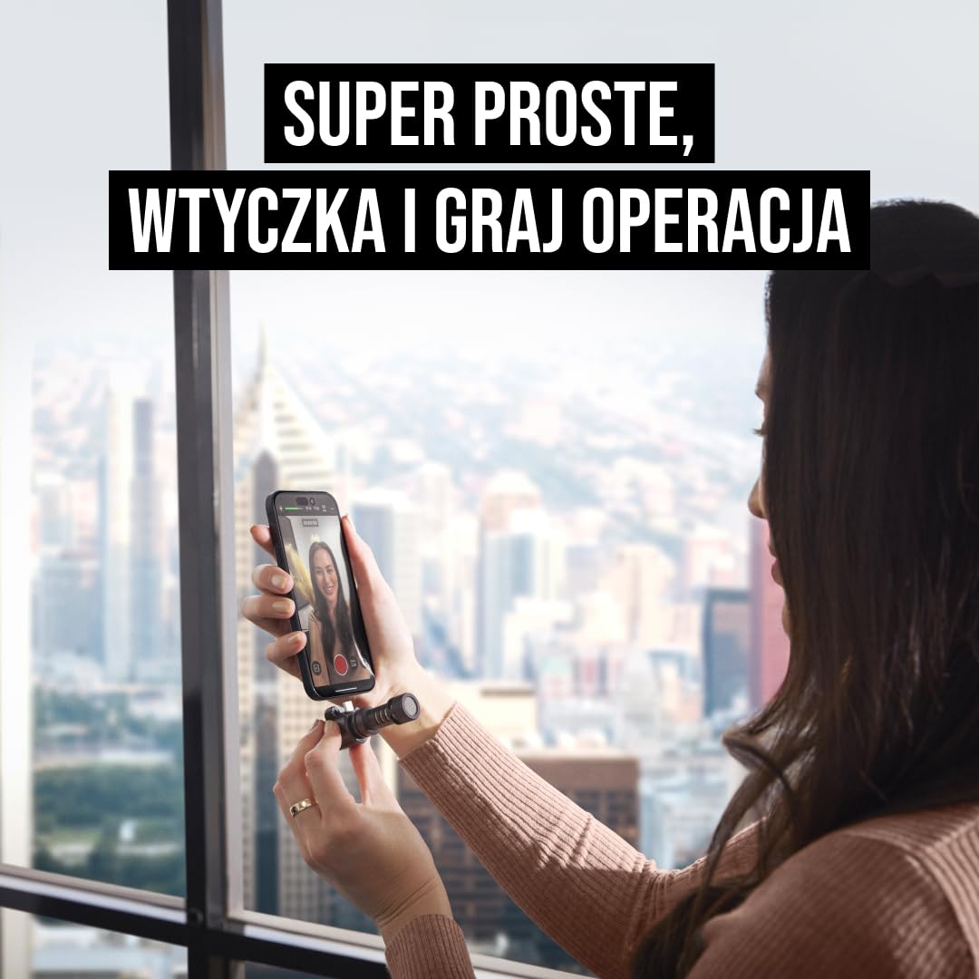 RØDE VideoMic Me-C+ jest mikrofonem kierunkowym do urządzeń mobilnych z portem USB-C (iOS i Android), idealnym do tworzenia treści mobilnych