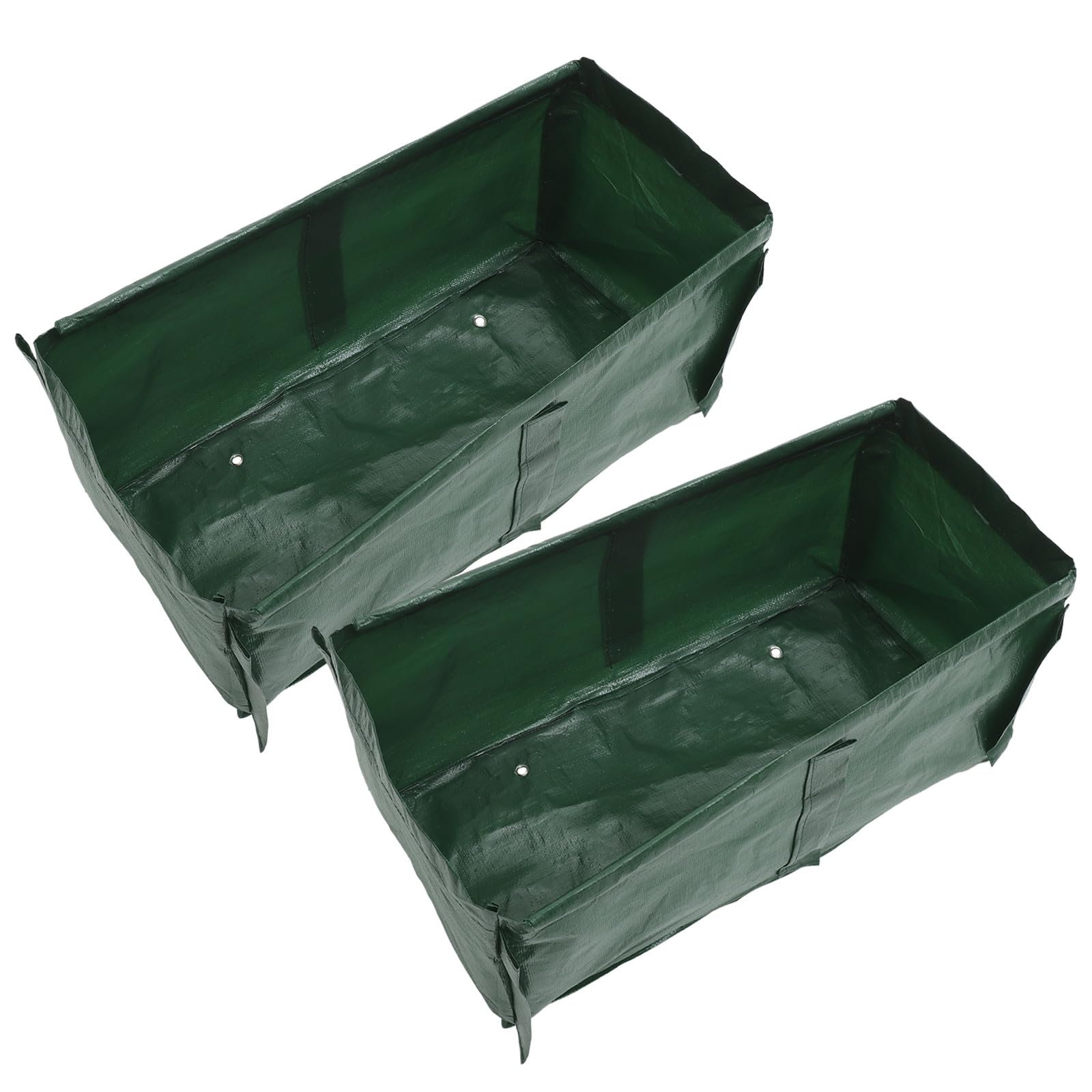 Garneck 2 Stück Atmungsaktive Gemüsepflanzbeutel aus Pe Gewebe Rechteckig 60x30x25cm Wärmeisolierend für Garten Robust und Wiederverwendbar
