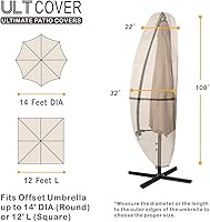 Vista 2 de ULTCOVER - Funda para sombrilla de patio