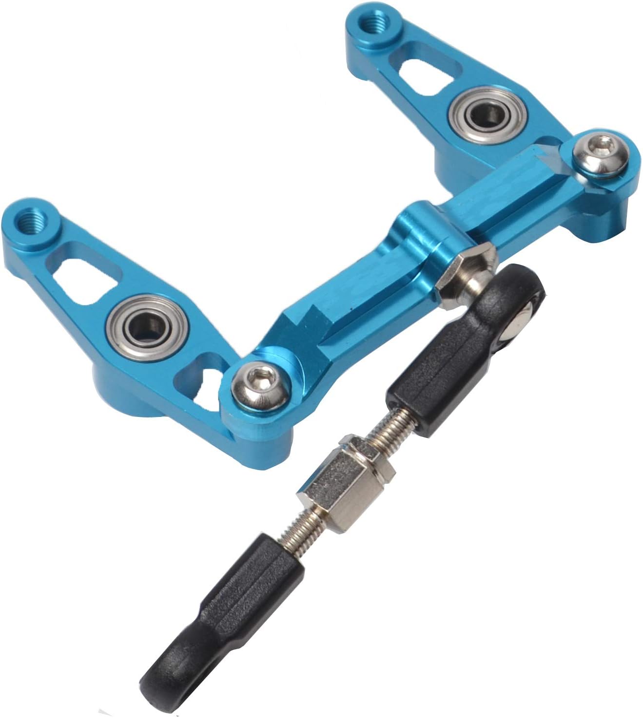 RC Aluminum Alloy Ball Bearing Crank Steering Set for Tamiya TT-02 TT02-B Upgrade Parts