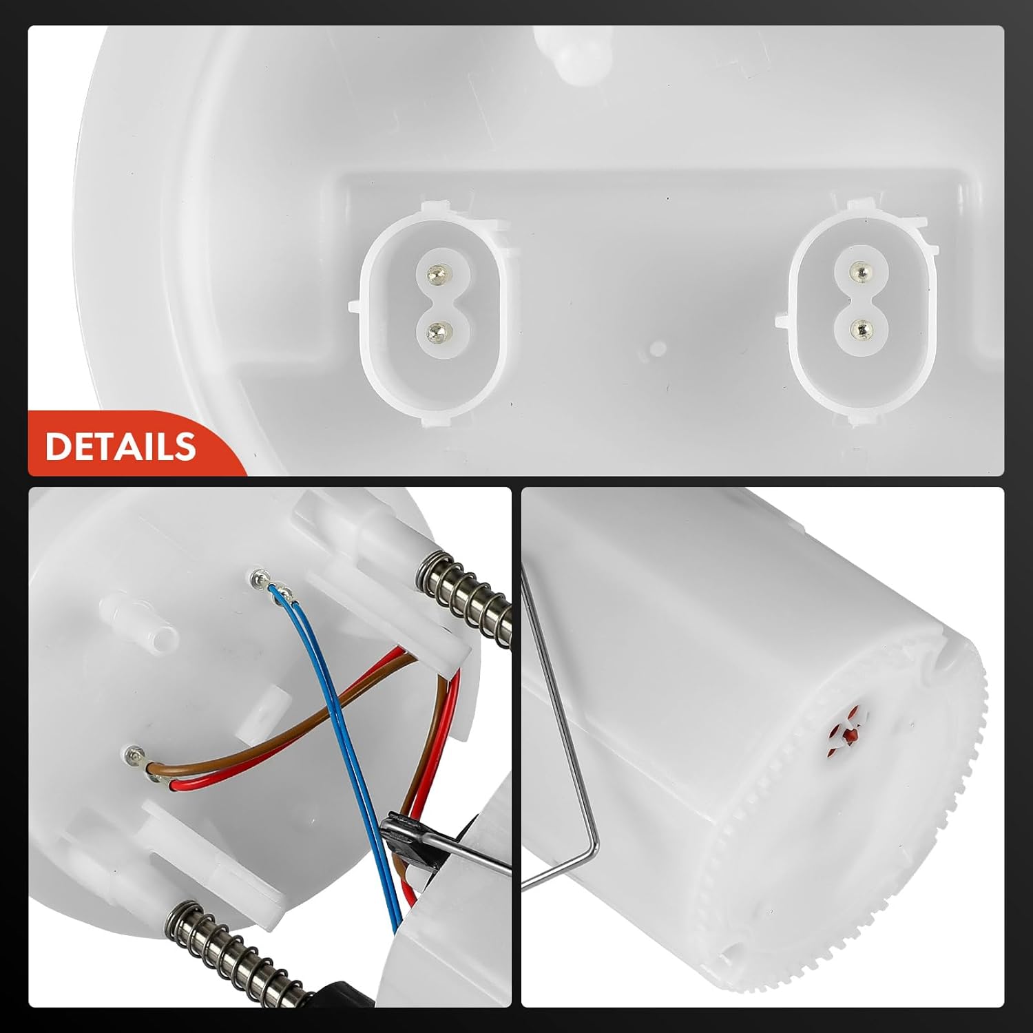 A-Premium Electric Fuel Pump Module Assembly w/Sending Unit Compatible with BMW E81 E82 E84 E87 E88E E90 E91 E92 E93 116i 118Ii 120i 130i 316i 318i 320i 320si X1, 2 Tube Ports