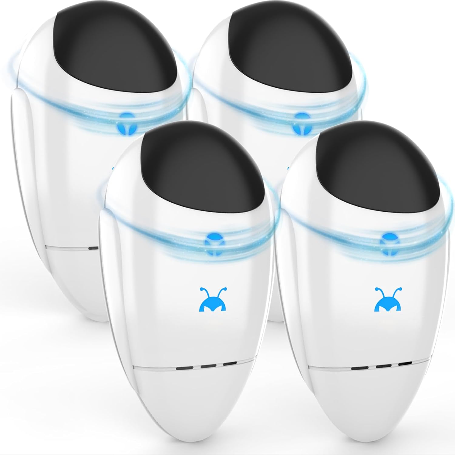 2025 Upgraded Ultrasonic Pest Repeller, Pest Control for Mice, Mosquito, Ant, Roach, Insects, Spider, Rodent, Ant, Electronic Plug in Bug Repellent - Safe and Silent for Human & Pets, 4 Packs