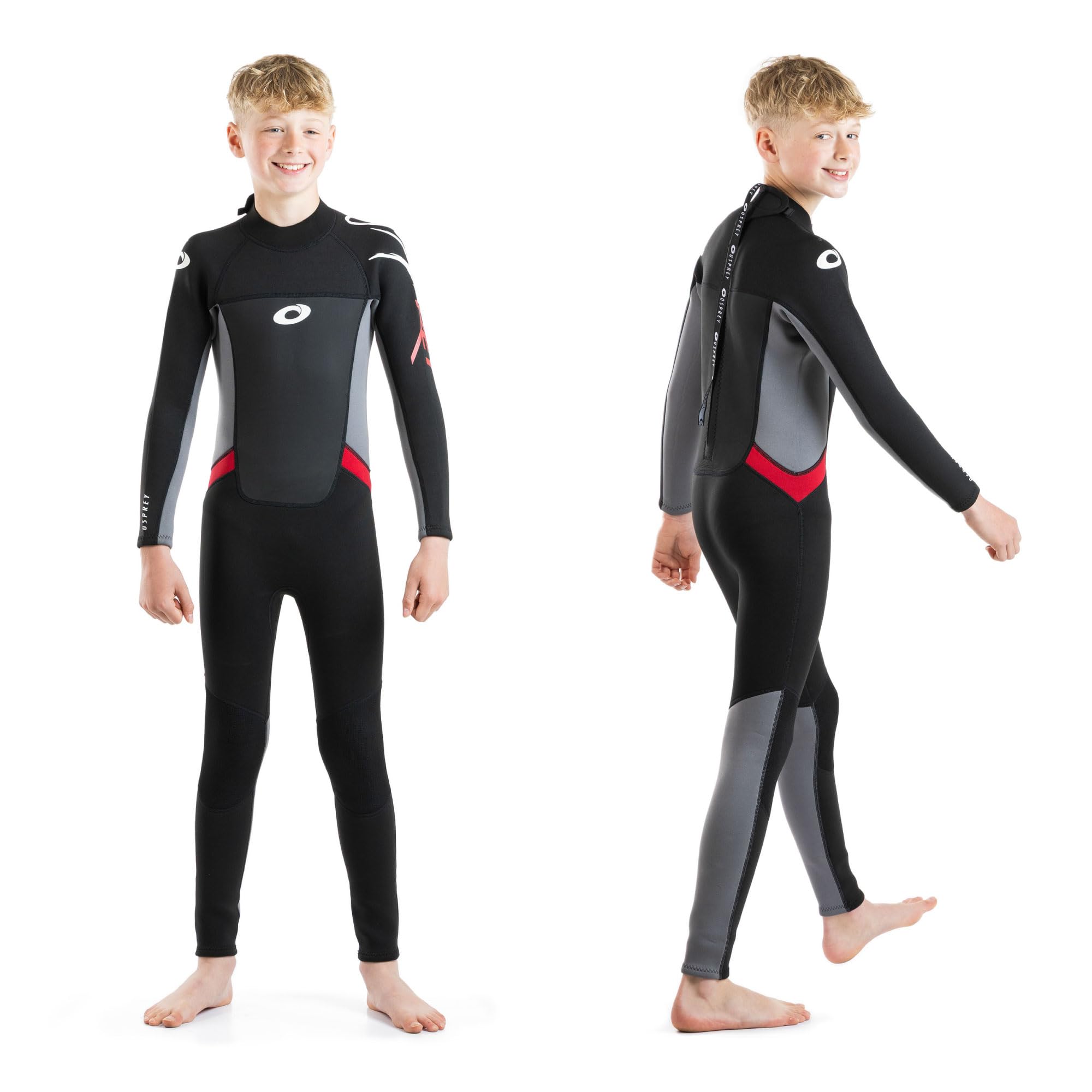Osprey Origin Full Length Wetsuit - Red - L Short - Neoprene