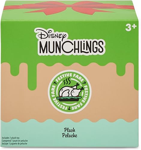 Miniatura 5 de Disney Store - Peluche misterioso oficial de Festive Fare Munchlings – Auténtico juguete coleccionable de 4 pulgadas – Diseño de celebración de