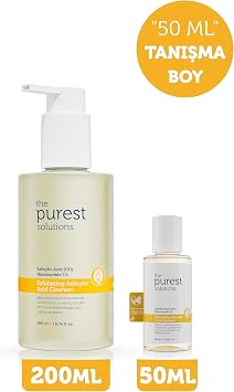 The Purest Solutions Sivilce Ve Siyah Nokta Karşıtı Yağlı ve Karma Ciltler İçin Salisilik Asit Arındırıcı Temizleme Jeli