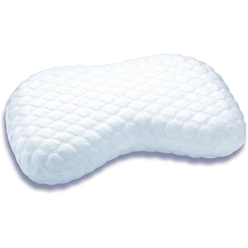Sleep Innovations Versacurve Curved Memory Foam Pillow, Standard Size, Therapeutic for Neck and Shoulder, Side, Stomach, and Back Sleepers, Medium Support