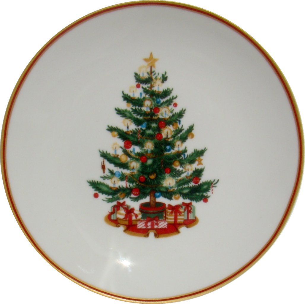 222 Fifth O'Tannenbaum Dessert/ Appetizer Plates Set of 4