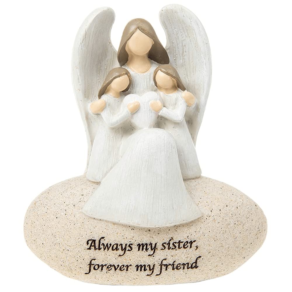 Home Inspirations White Wordstone Angels Sisters - Always My Sister Forever My Friend