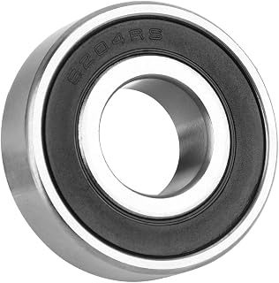 LANTRO JS 10Pcs Deep Groove Ball Bearings, 17x47x14mm High Speed Metal Ball Bearings Rubber Double Side Sealed Deep Groove Ball Bearings for 3D Printer Wheel, Scooters etc