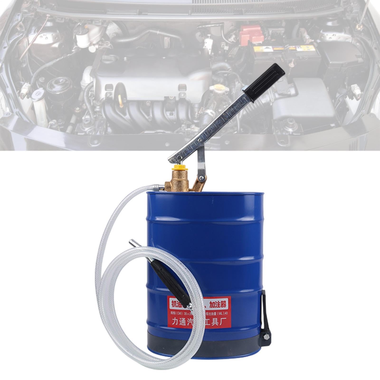 Pompa Oiler Mano a pressione manuale Manuale del motore Filer dell'olio di riempimento per manutenzione automatica dell'olio riempitivo manuale della, Blu
