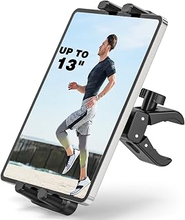 Spin Bike Tablet Holder Mount, Compatible with iPad Phone Bike Holder Handlebar Stand for Indoor Exercise Bicycle, Stationary Bike, Treadmill, Fits for iPad Pro, Samsung, Galaxy Tabs