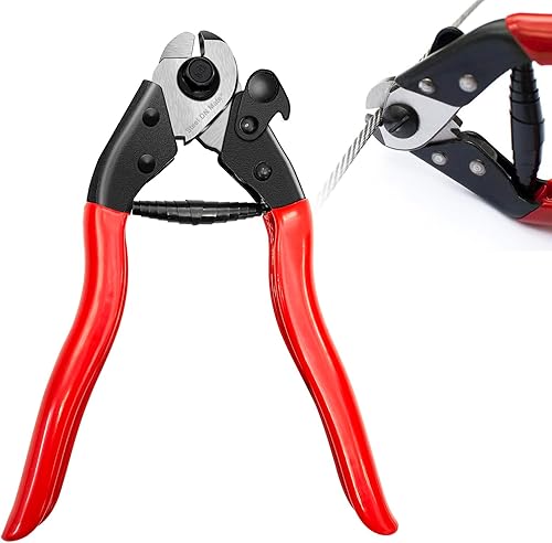 Steel DN Mate Cortador de alambre de acero de 7.6 ", Cortar todos los cables hasta 532", Cortador de cuerda de alambre, Corte de cable de acero,