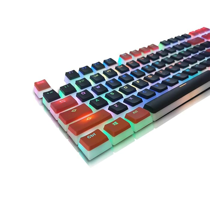 Buy XVX Pudding Keycaps, OEM Profile Custom Keycap Set with Transparent