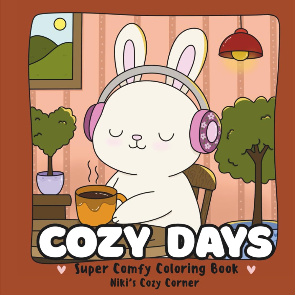 Cozy Days: Super Comfy Coloring Book