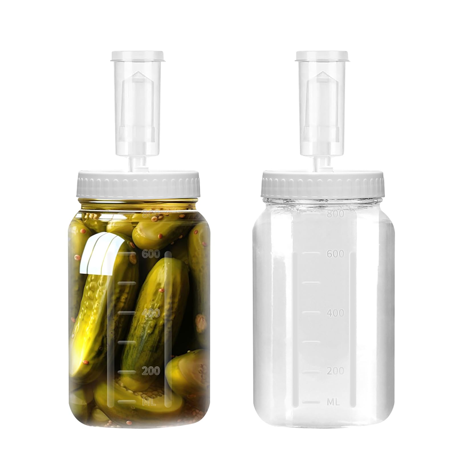 Tarros de fermentación de vidrio resistente con tapas y burbujeadores de alta precisión 1