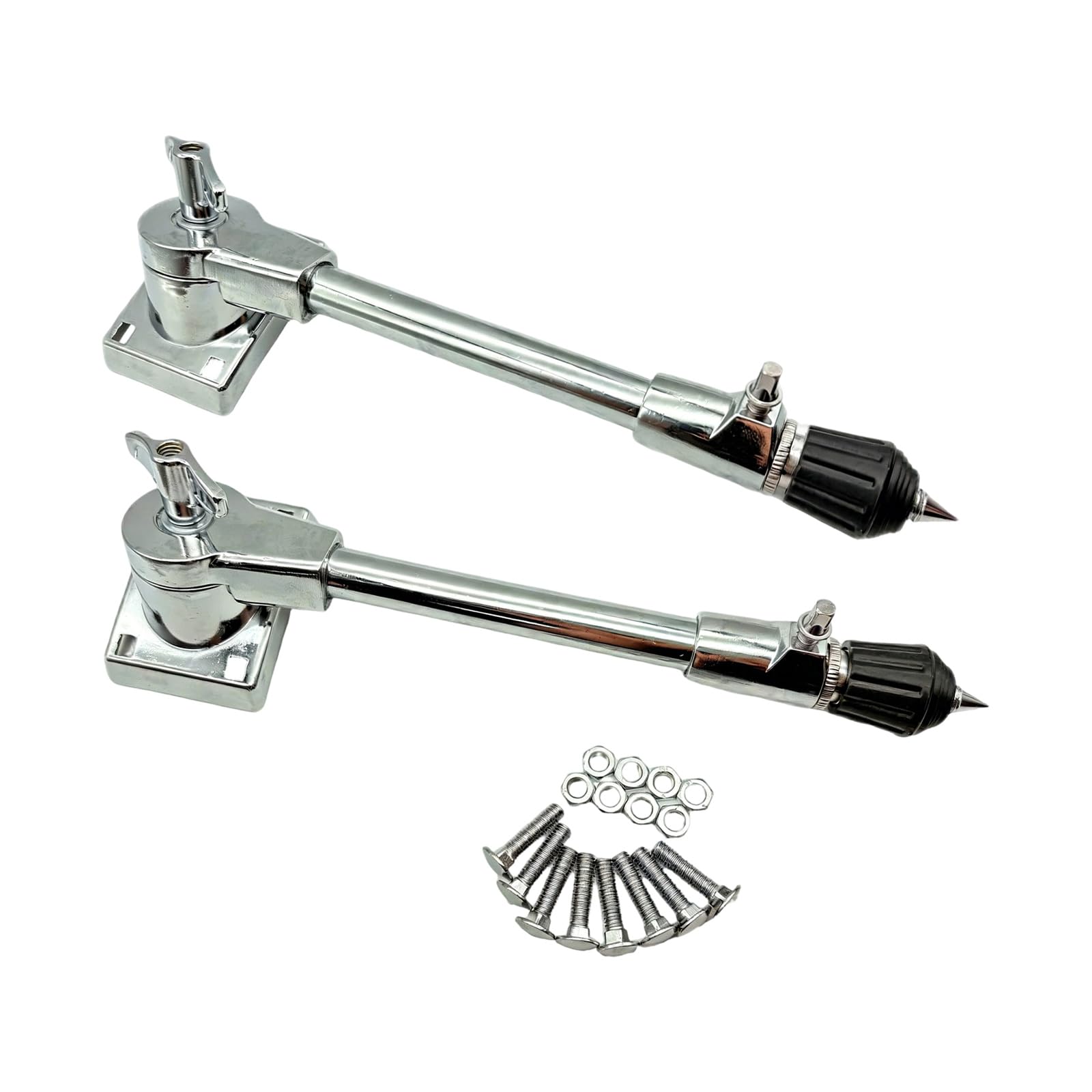 2 patas antideslizantes para bombo de metal de alta resistencia, patas de tambor de metal, soporte ajustable, piezas de instrumentos de percusión, piezas de instrumentos de percusión inferiores