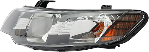 Conjunto de faros delanteros para Kia ForteForte Koup EX LX SX 2010-2013, faros halógenos para faros delanteros izquierdo y pasajero derecho,