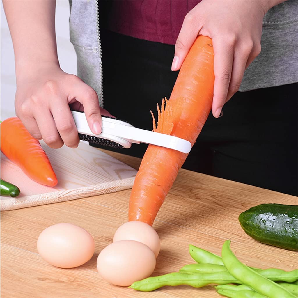 JFDBGU 3 in 1 Vegetable Peeler Fruit Grater Vegetable Washer Multifunctional Vegetable and Fruit Cleaning Tool