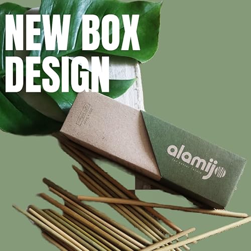 Miniatura 2 de IJO - Pajitas de césped 100% naturales, biodegradables, compostables, libres de plástico, pajitas ecológicas, paquete de 100