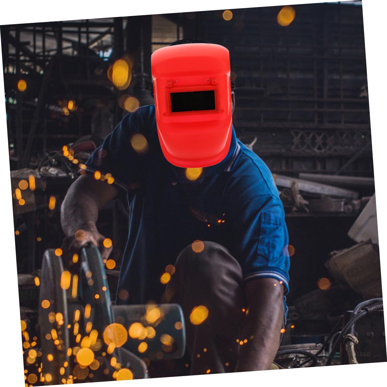 HOMSFOU 2pezzi Maschera Di Saldatura Protettiva Leggera Design Professionale Per Saldatori Protezione Completa Per Viso e Occhi Per Lavori Di Saldatura e