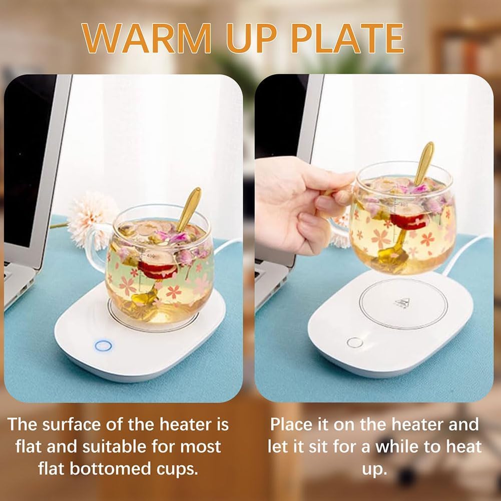 Scaldatazze,Scalda Bevande,Scalda Tazza,Scalda Tazza USB,Scaldatazze Caffè,per Caffè,Latte,Tè, Acqua,Regalo di Natale,Ldeale per la Stagione Invernale