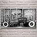 keletop Auto Monocromatica Hot Rod Auto retrò Puzzle per Adulti 1000 Pezzi Giocattoli della Stanza di Sollievo dallo Stress di Vita Adulta di architettura del Paesaggio 50x75cm