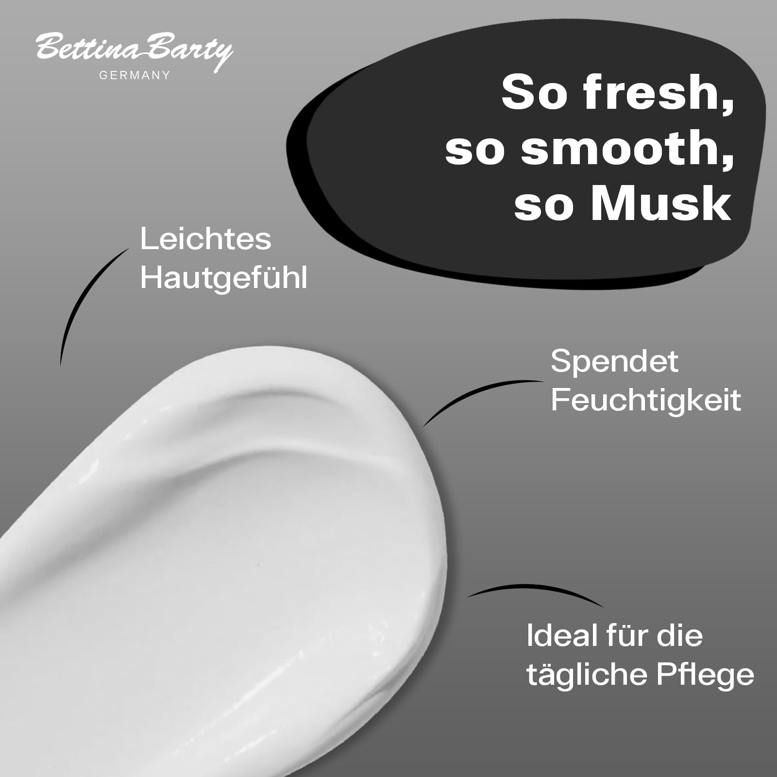 Bettina Barty Musk Hand & Body Lotion 12 x 500 ml – Feuchtigkeitspflege mit sinnlichem Moschusduft für Haut & Hände – Mit schnell einziehender Formel