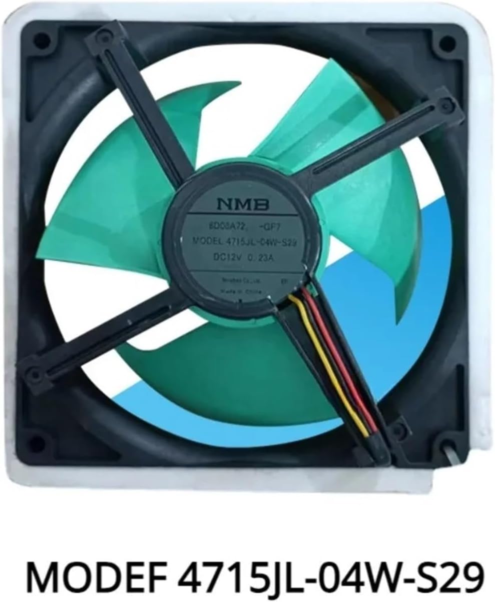 Compatible for Midea 4715JL-04W-S29 Cooling Fan Replacement DC12V 0.23A Refrigerator Accessories Fridge Radiator Freezer Parts
