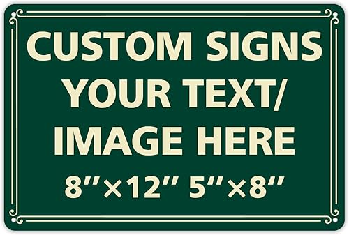 Miniatura 9 de Letreros decorativos personalizados de metal para exteriores de 16 x 4 pulgadas, a prueba de óxido, jardín, seguridad, calle, estacionamiento, etc