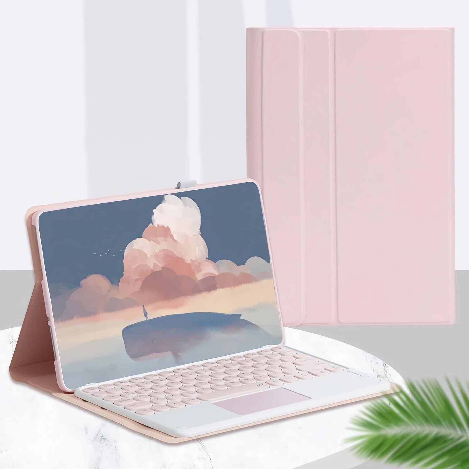 Klawiatura Bluetooth dla iPad Air 5/4, etui na klawiaturę z touchpadem dla iPad Pro 11 cali 2022/2021/2020/2018, bezprzewodowa klawiatura Bluetooth z touchpadem,Green 02