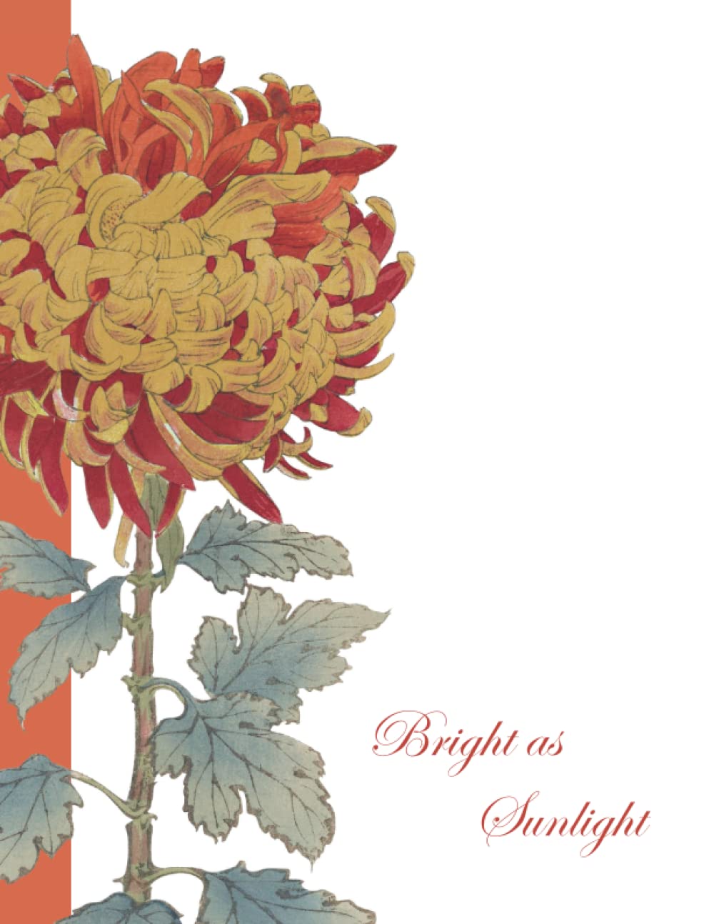 Bright as Sunlight: Dot Grid Notebook with Beautiful Chrysanthemum Cover Art by Keika Hasegawa (1893) [8.5"x 11" | 160pp]