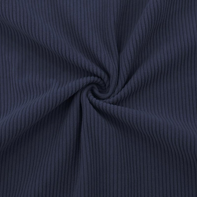 Men's Corduroy Sweatshirt Casual Pullover Sweatshirts Zipper Stand Collar Lightweight Long Sleeve Shirts4